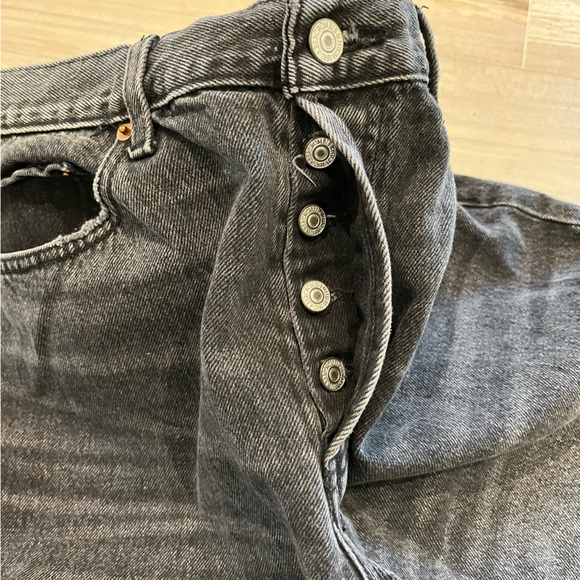 Abercrombie & Fitch Black Jean Shorts Size 32 - Picture 5 of 10